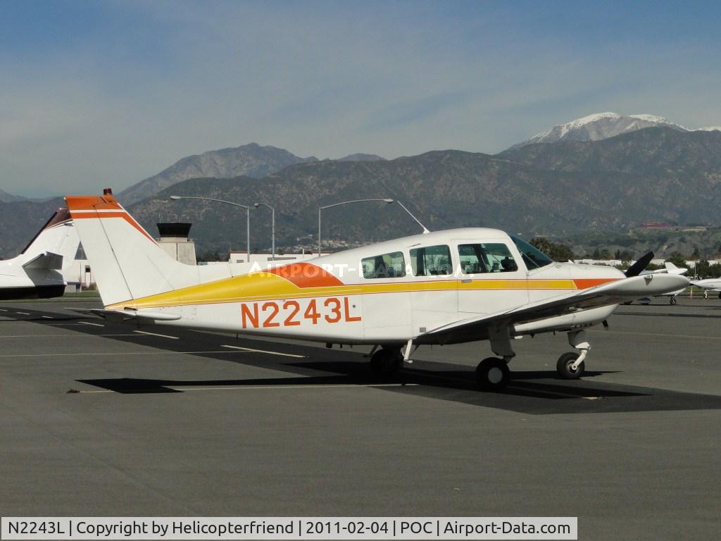 N2243L, 1977 Beech C23 Sundowner 180 C/N M-1890, Parked in transient parking