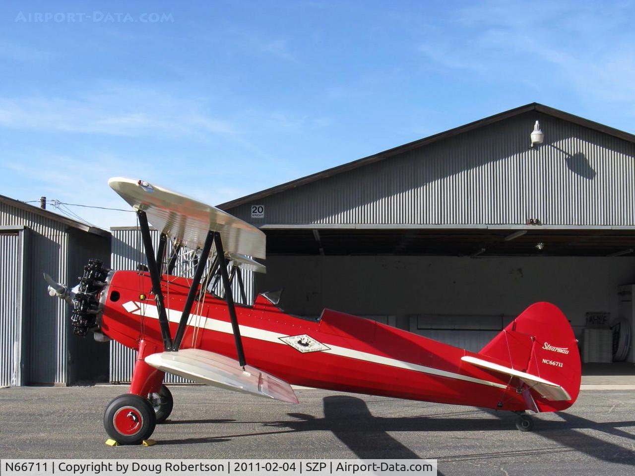 N66711, 1941 Boeing IB75A C/N 75-1675, 1941 Boeing Stearman IB75A, Jacobs R-755B2 275 Hp upgrade, fully restored & recovered, Restricted Experimental class