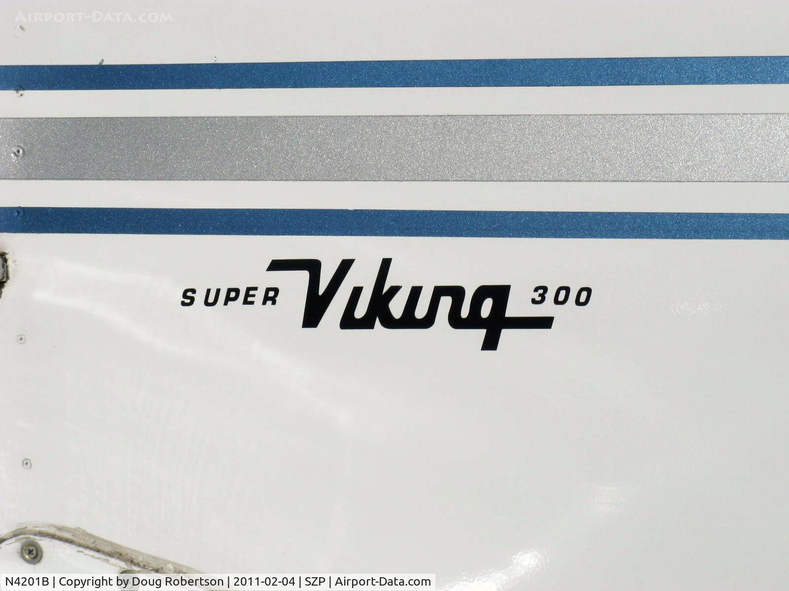 N4201B, 1975 Bellanca 17-30A Viking C/N 75-30775, 1975 Bellanca 17-30A SUPER VIKING, Continental IO-520-K 300 Hp, logo