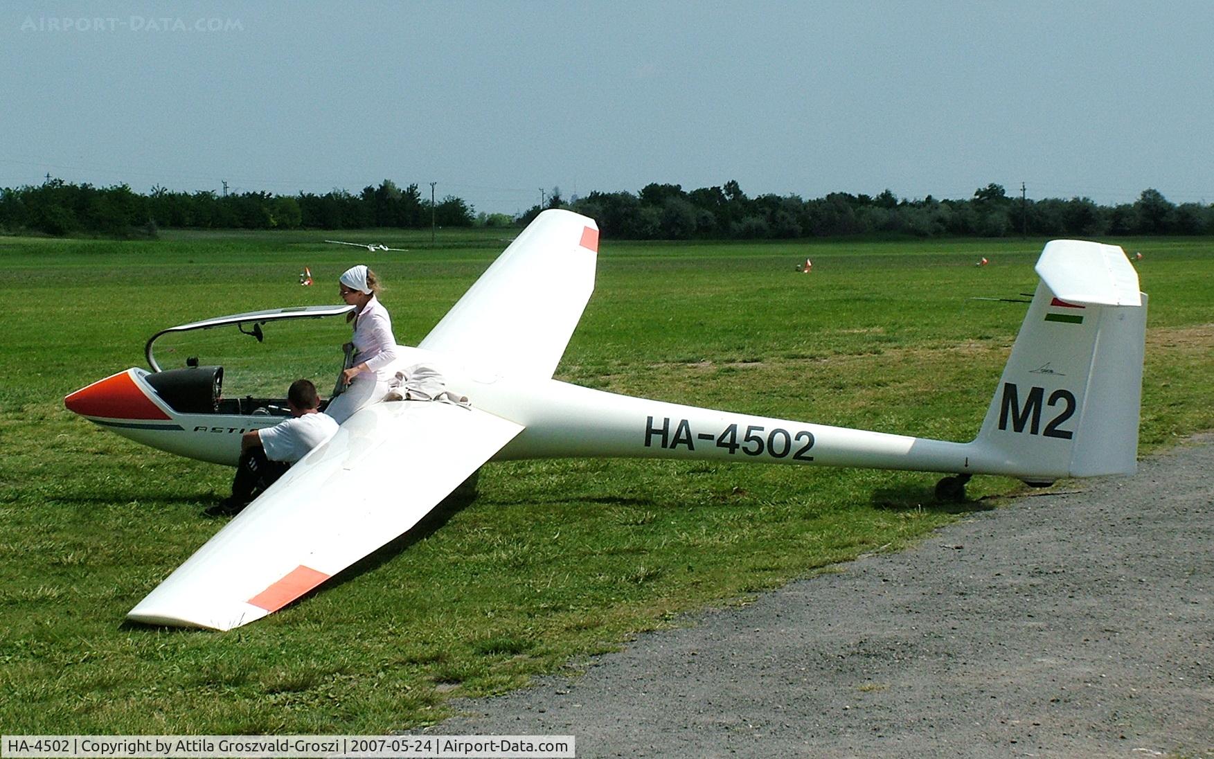 HA-4502, 1979 Grob G-102 Astir CS77 C/N 1800, Szatymaz Airfield - Hungary.