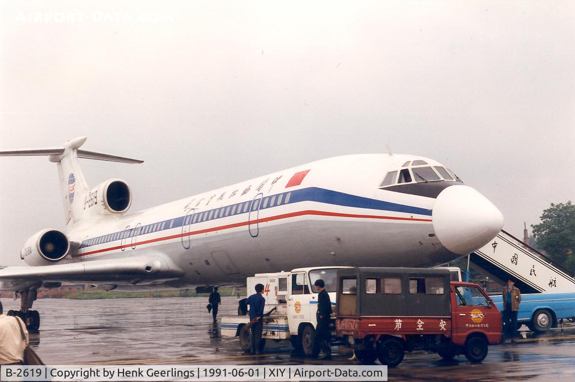 B-2619, 1989 Tupolev Tu-154M C/N 89A814, China Northwest Airlines