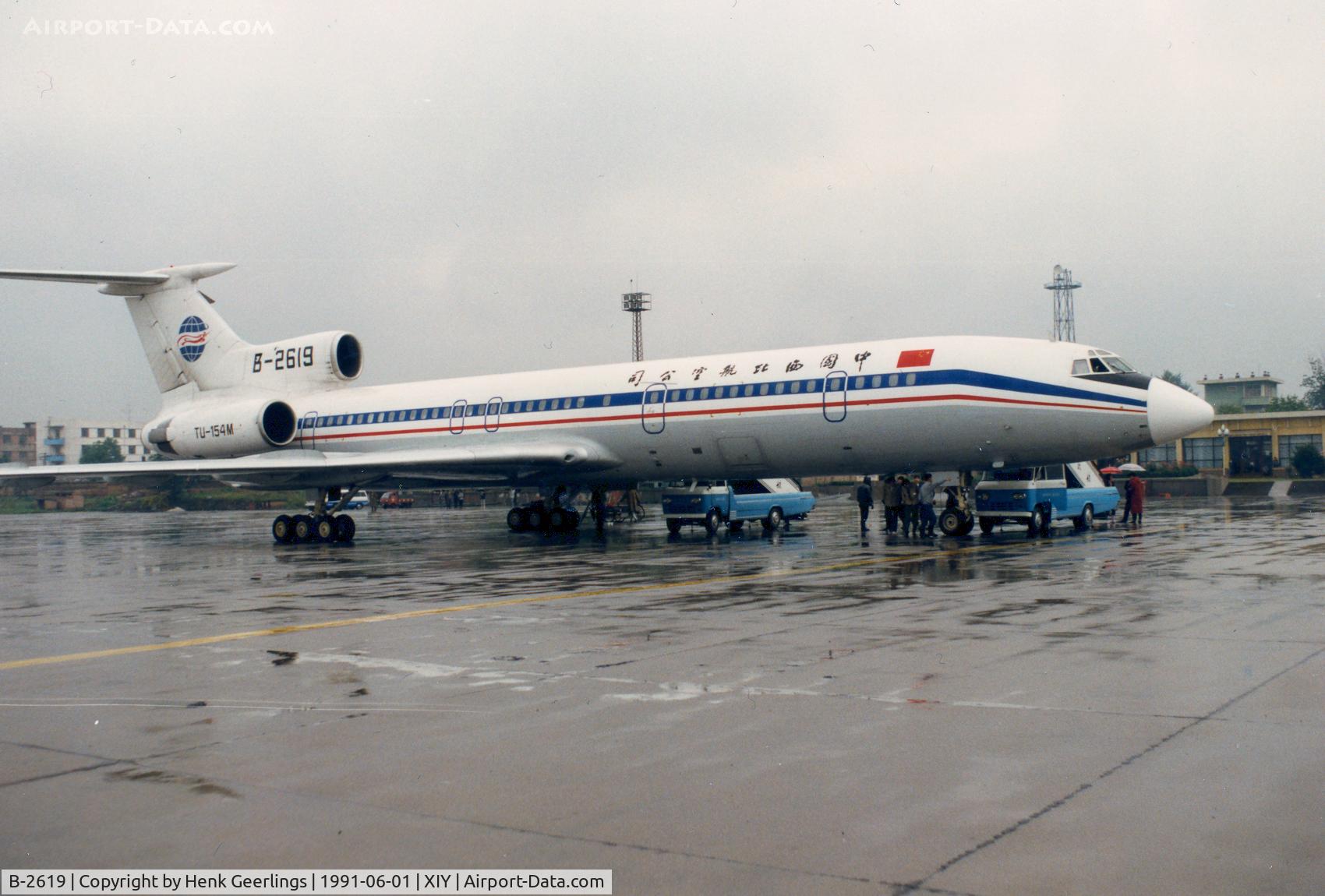 B-2619, 1989 Tupolev Tu-154M C/N 89A814, China Northwest Airlines