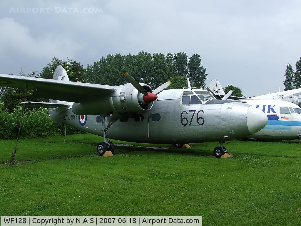WF128, 1952 Percival P-57 Sea Prince T1 C/N P57/26, Preserved at Flixton Museum