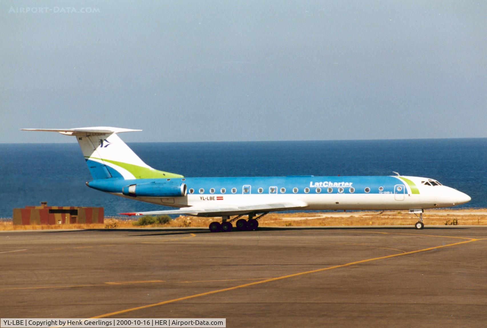 YL-LBE, 1980 Tupolev Tu-134B-3 C/N 63285, LatCharter