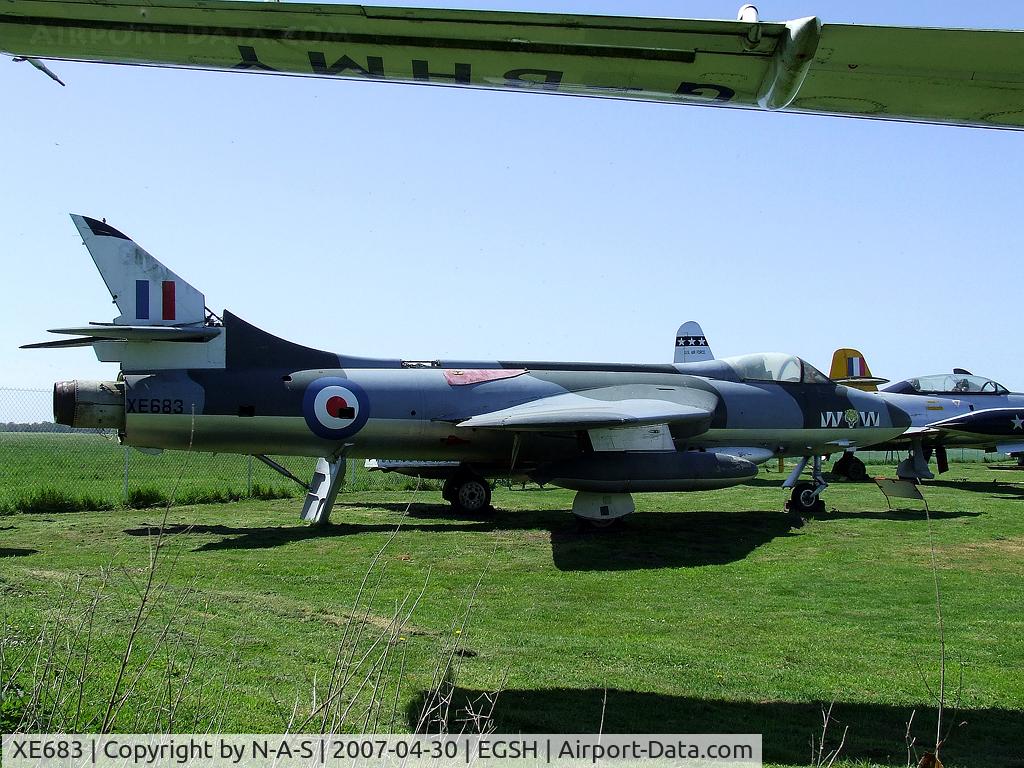 XE683, 1956 Hawker Hunter F.51 C/N 41H/680271, Preserved at the CoNAM