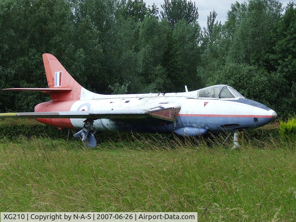 XG210, Hawker Hunter F.6 C/N 41H-680035, Preserved at private house, Beck Row, Suffolk, UK