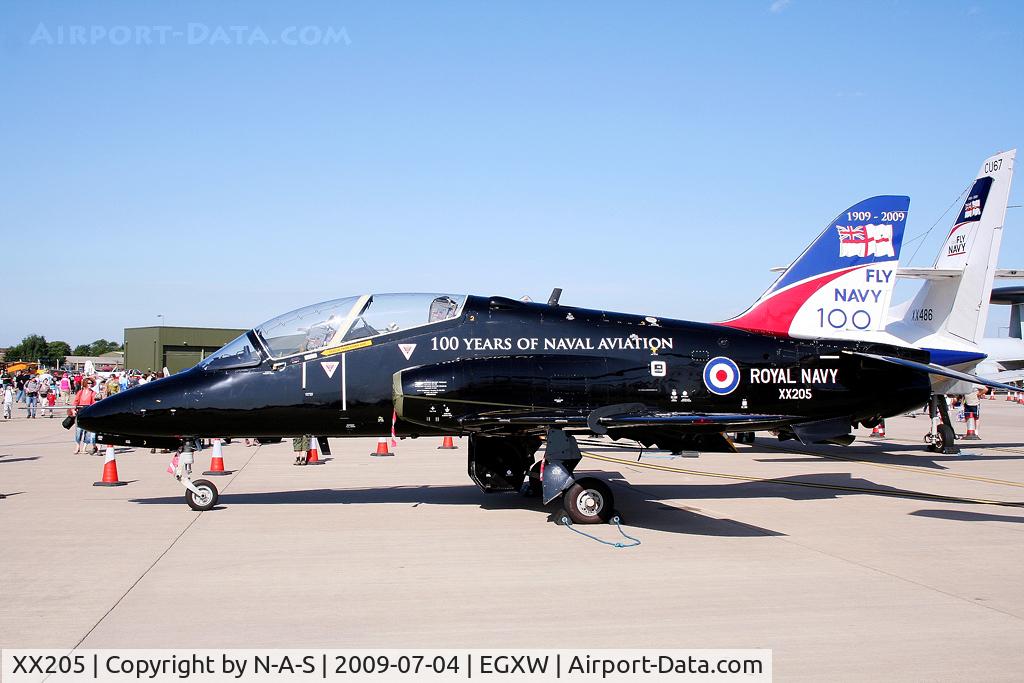 XX205, 1978 Hawker Siddeley Hawk T.1A C/N 052/312052, Static