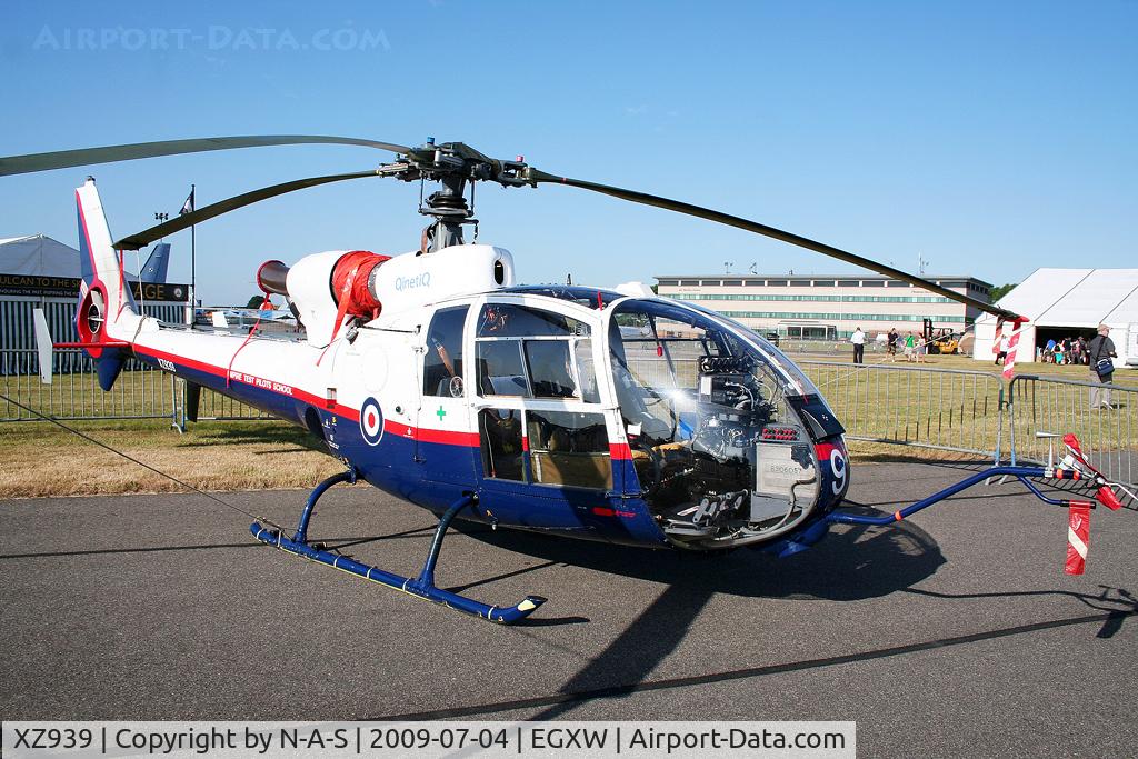 XZ939, 1978 Westland SA-341C Gazelle HT2 C/N WA1750, Static
