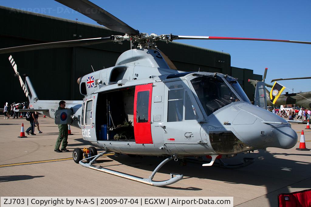 ZJ703, 2002 Bell 412EP Griffin HAR.2 C/N 36296, Static