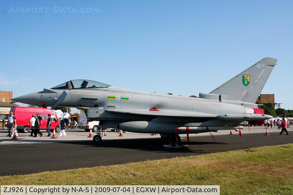 ZJ926, 2006 Eurofighter EF-2000 Typhoon FGR4 C/N 0083/BS017, Static