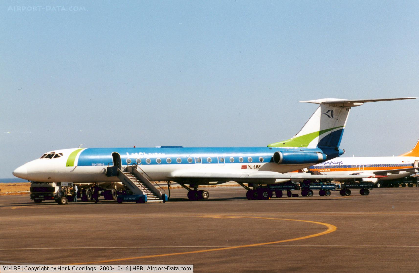 YL-LBE, 1980 Tupolev Tu-134B-3 C/N 63285, LatCharter