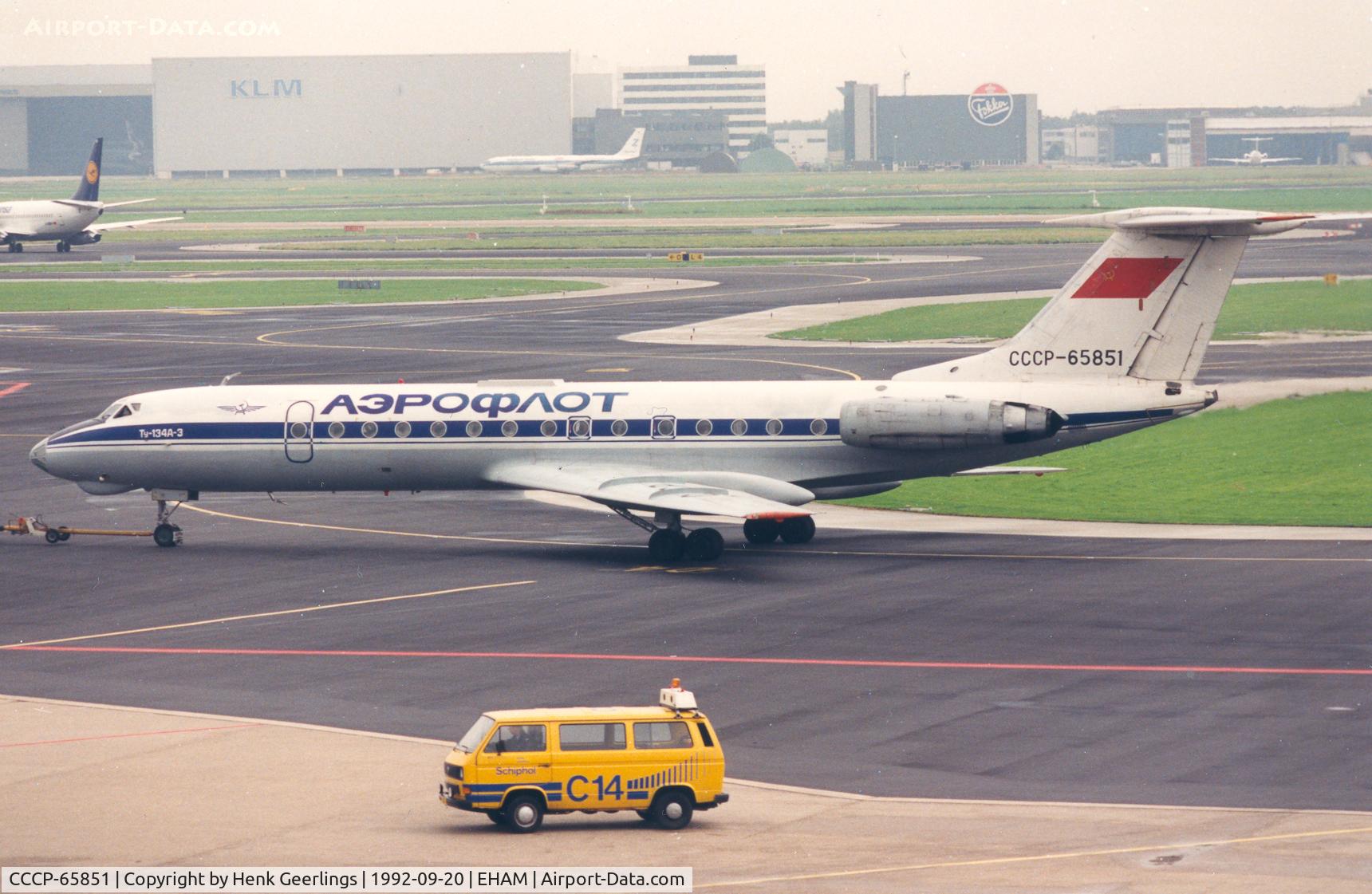 CCCP-65851, Tupolev Tu-134A-3 C/N 23241, Aeroflot