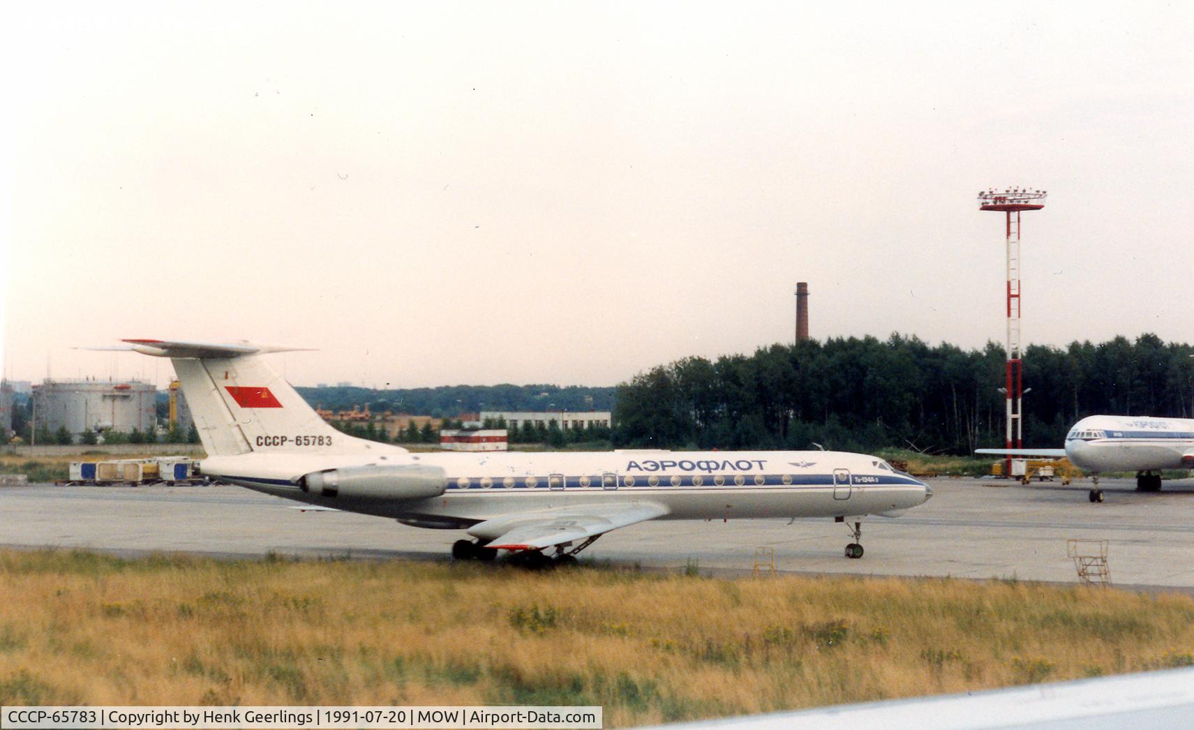CCCP-65783, 1979 Tupolev Tu-134A-3 C/N 62778, Aeroflot