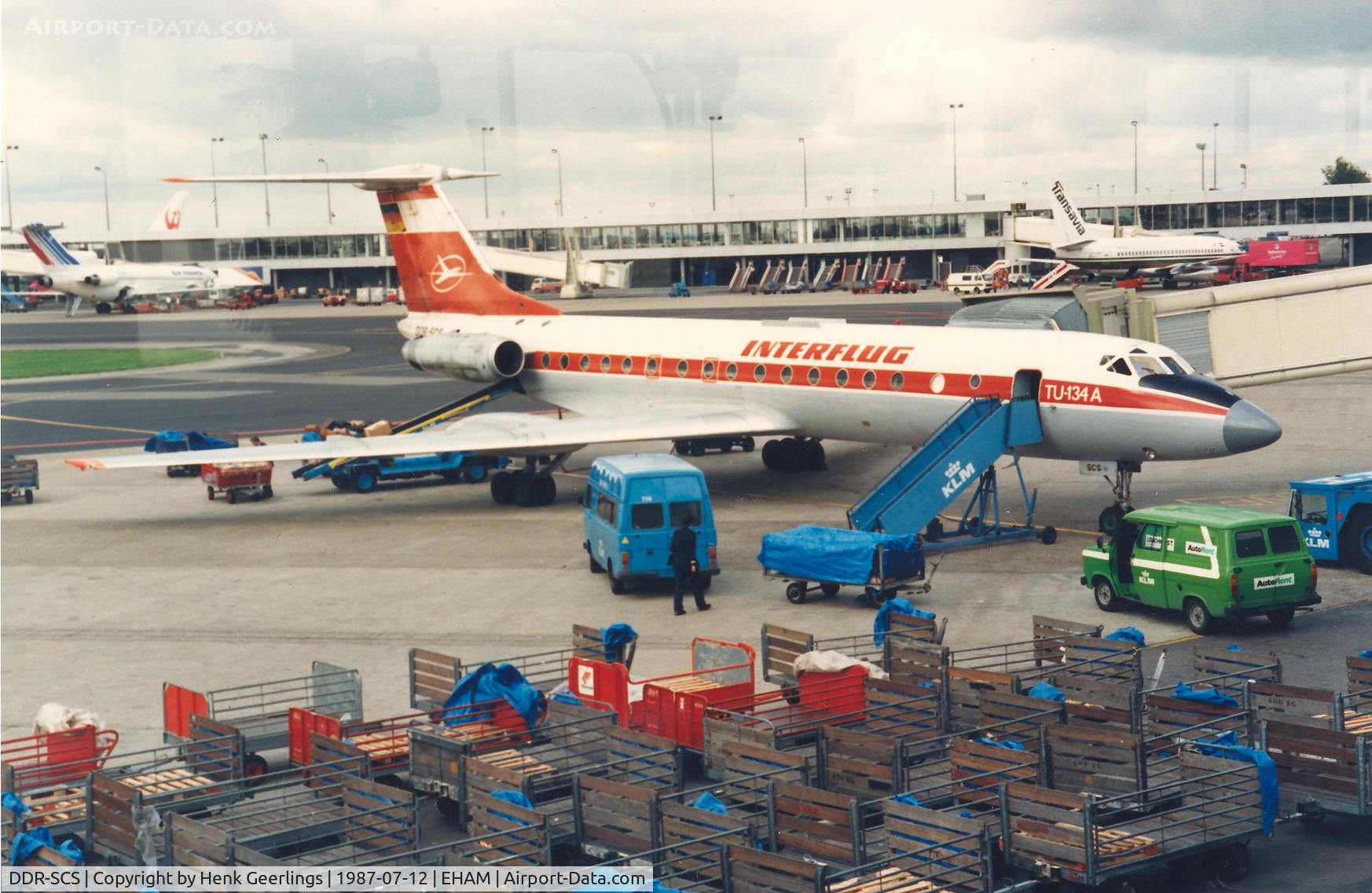 DDR-SCS, Tupolev Tu-134A C/N 2207, Interflug
