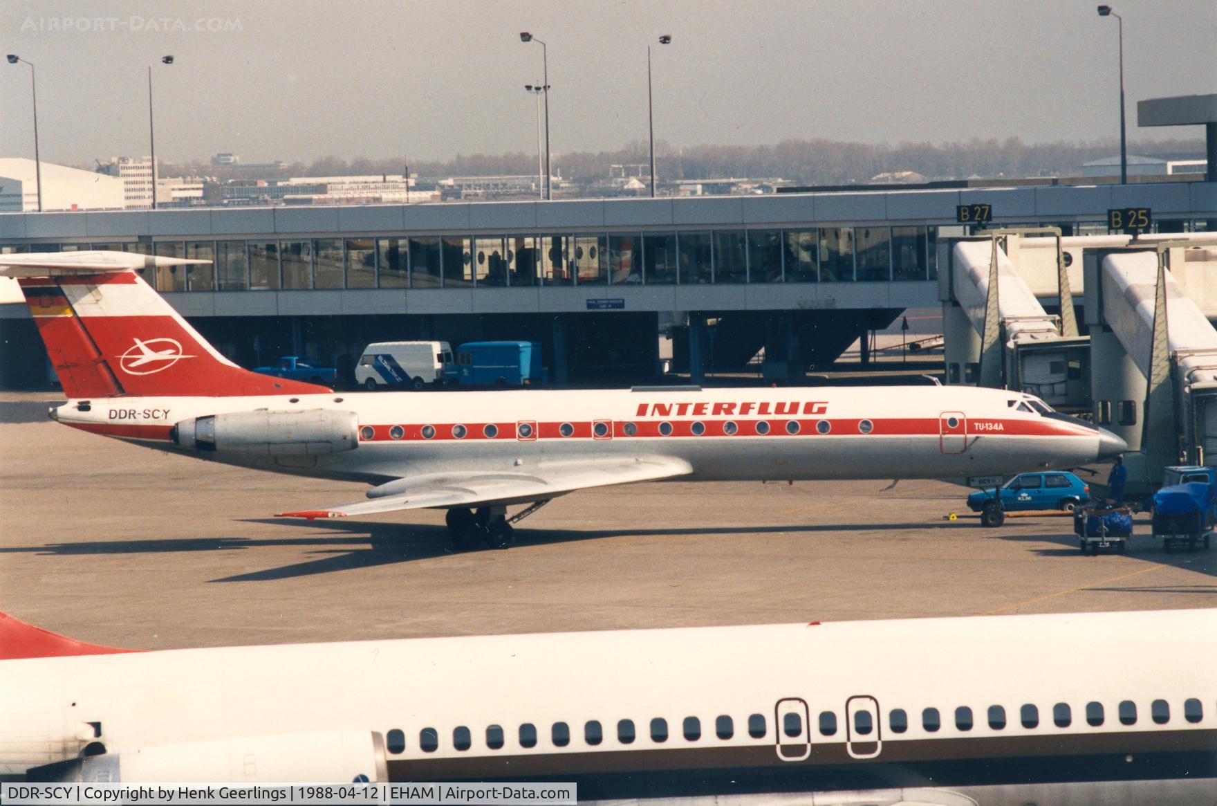 DDR-SCY, Tupolev Tu-134A C/N 60495, Interflug