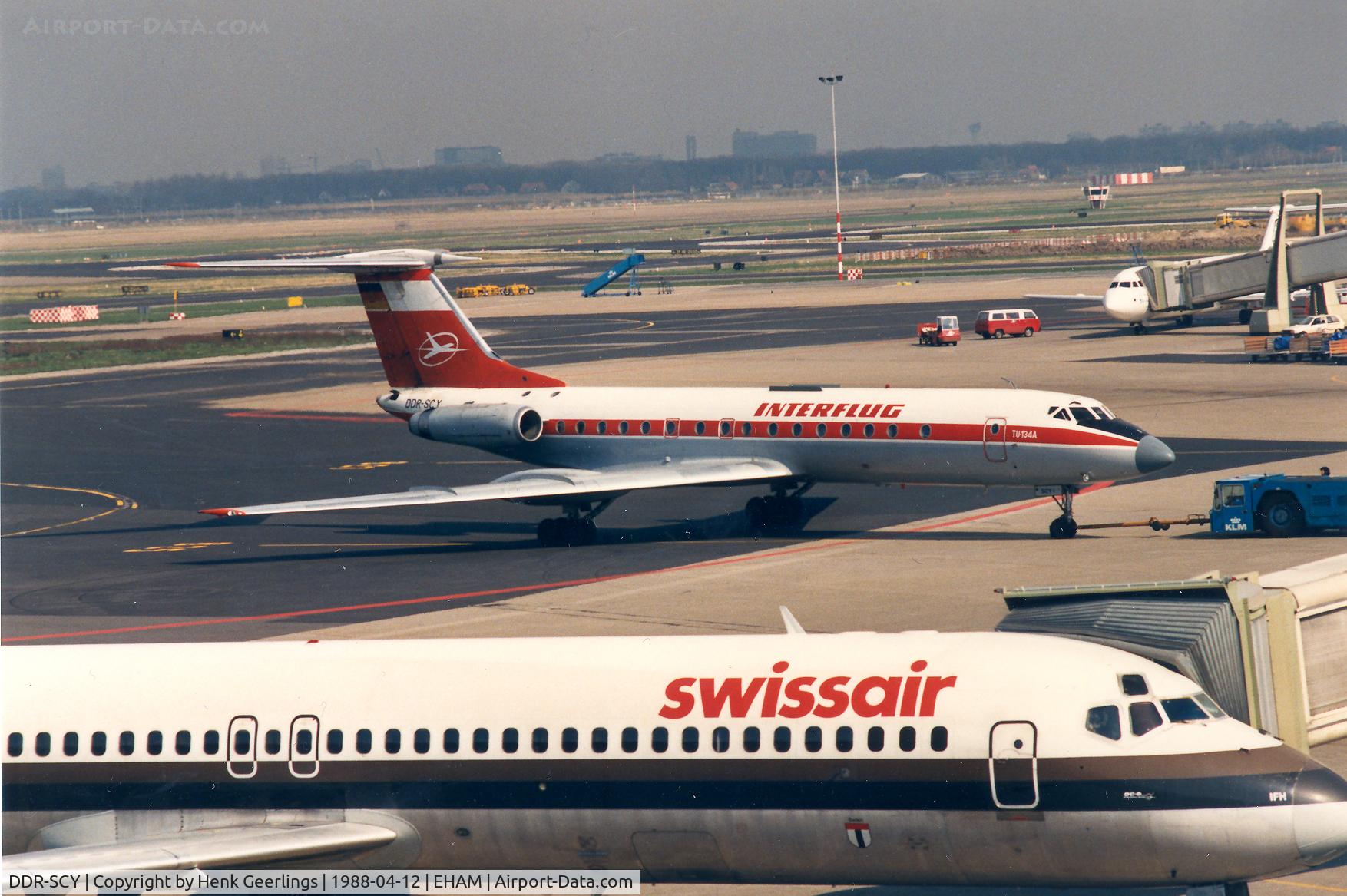 DDR-SCY, Tupolev Tu-134A C/N 60495, Interflug