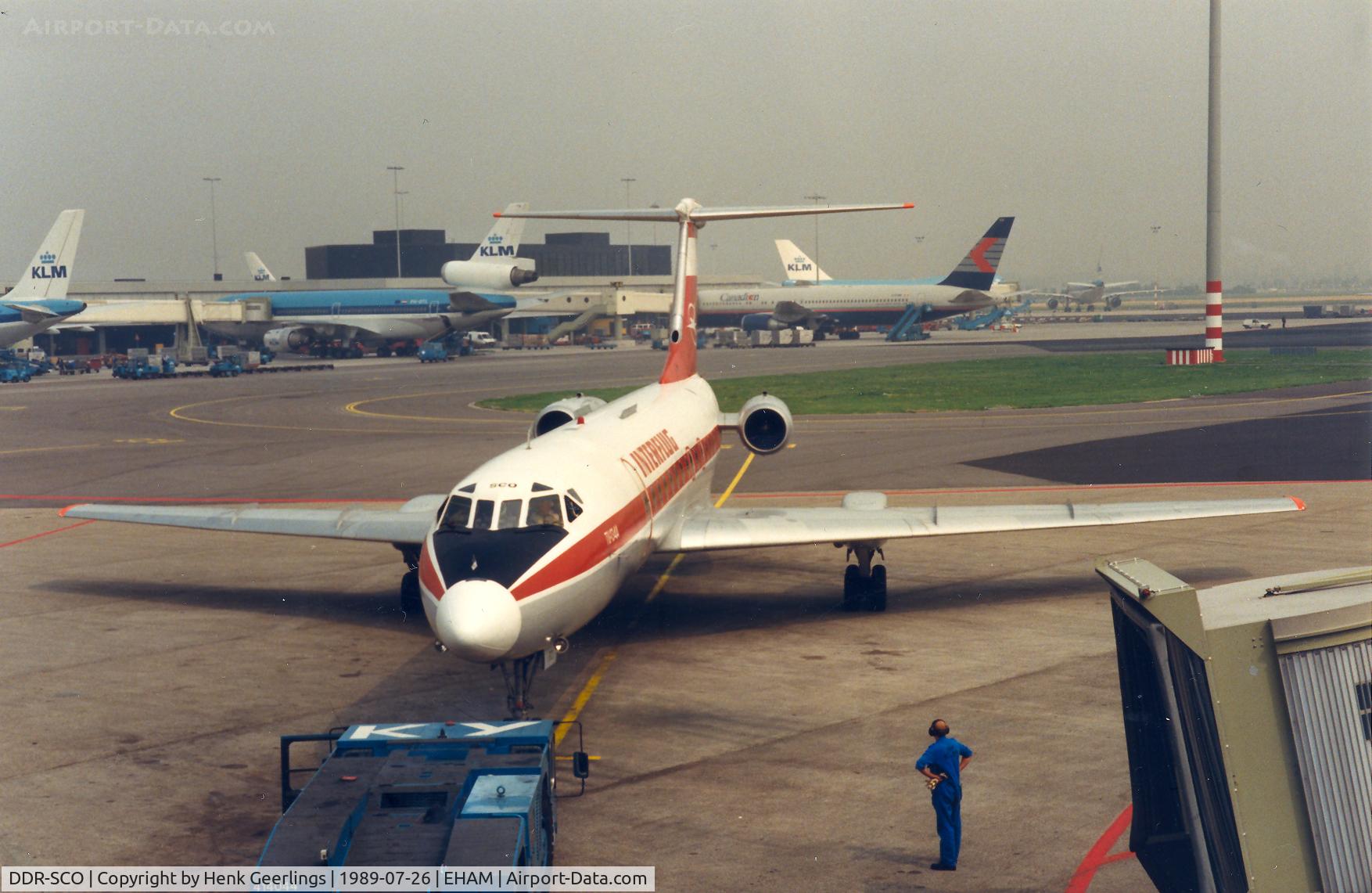 DDR-SCO, Tupolev Tu-134A C/N 2106, Interflug