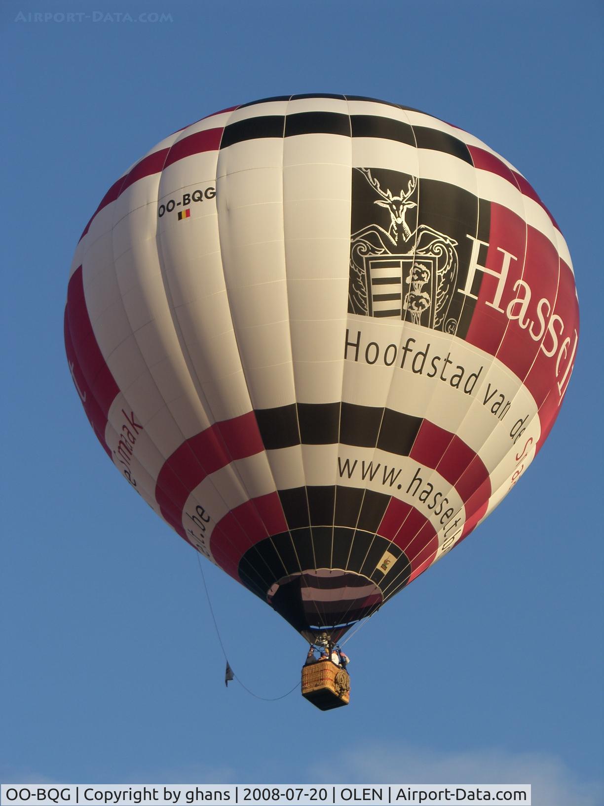 OO-BQG, 2007 Schroeder Fire Balloons G.34/24 C/N 1228, Olen 2008
