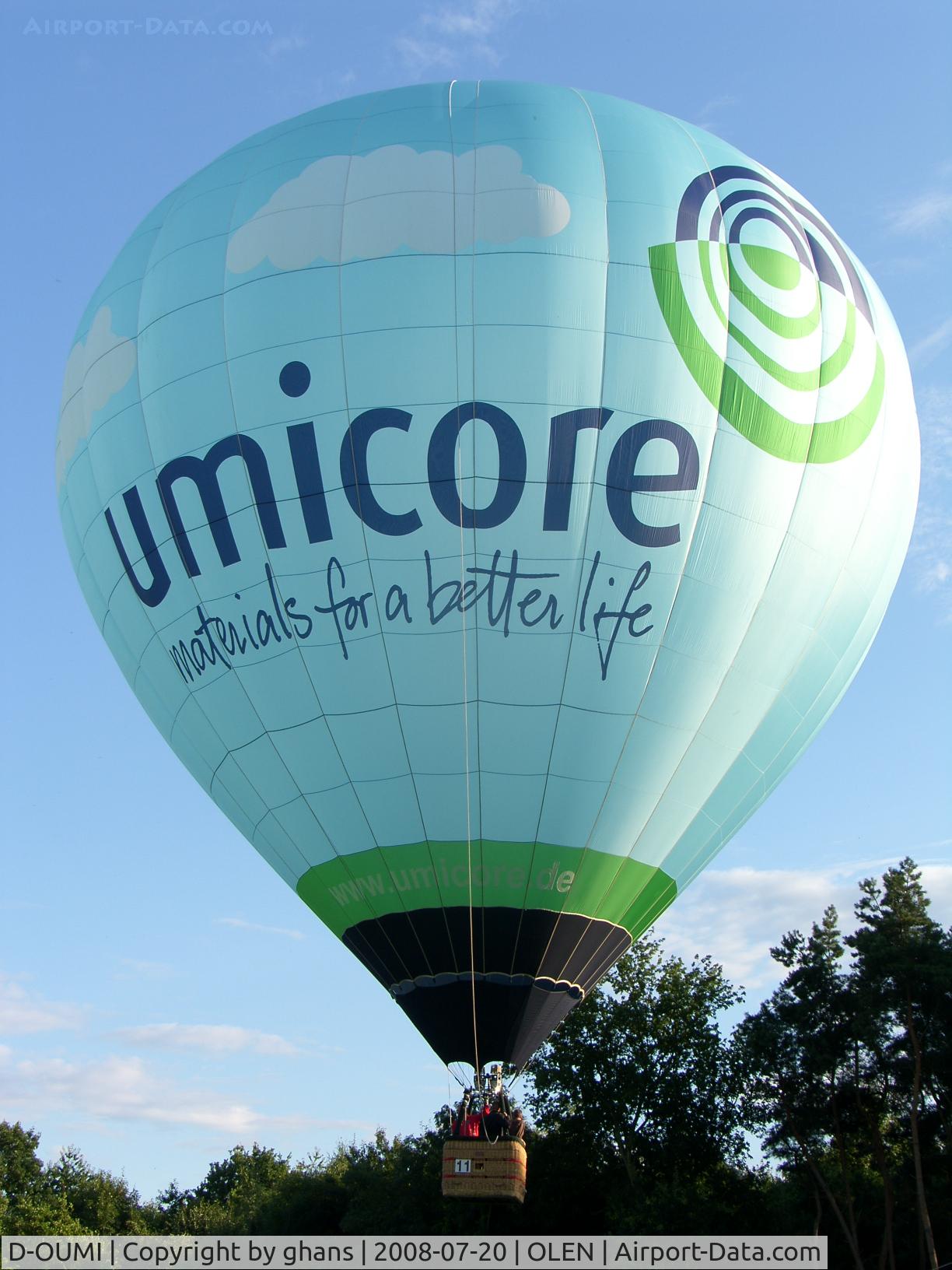 D-OUMI, 2007 Schroeder Fire Balloons G34/24 C/N 1265, Olen 2008