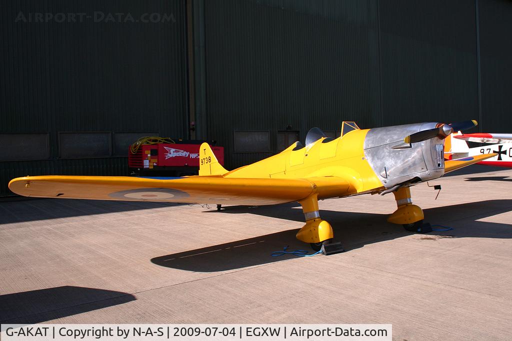 G-AKAT, 1940 Miles M14A Hawk Trainer 3 C/N 2005, Static, marked as T9738