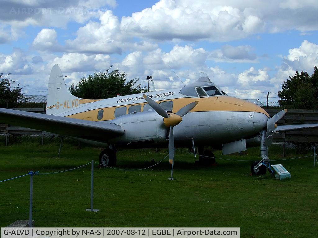 G-ALVD, De Havilland DH-104 Dove 2B C/N 04277, Preserved at MAM