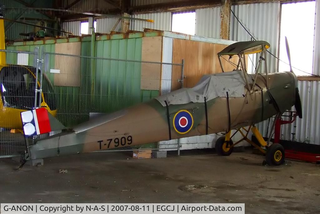 G-ANON, 1941 De Havilland DH-82A Tiger Moth II C/N 84270, Marked as T7909