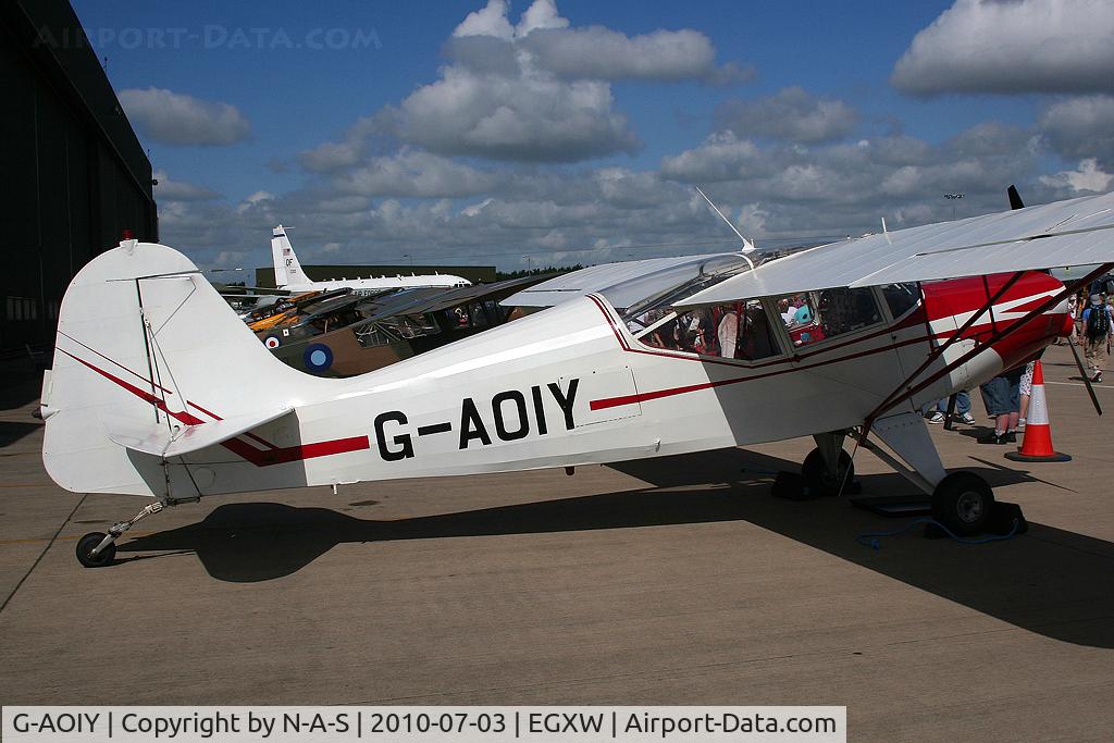 G-AOIY, 1956 Auster J-5G Cirrus Autocar C/N 3199, Static