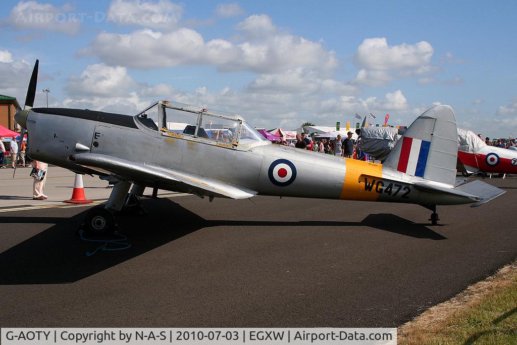 G-AOTY, 1951 De Havilland DHC-1 Chipmunk 22A C/N C1/0522, Marked as WG472, Static