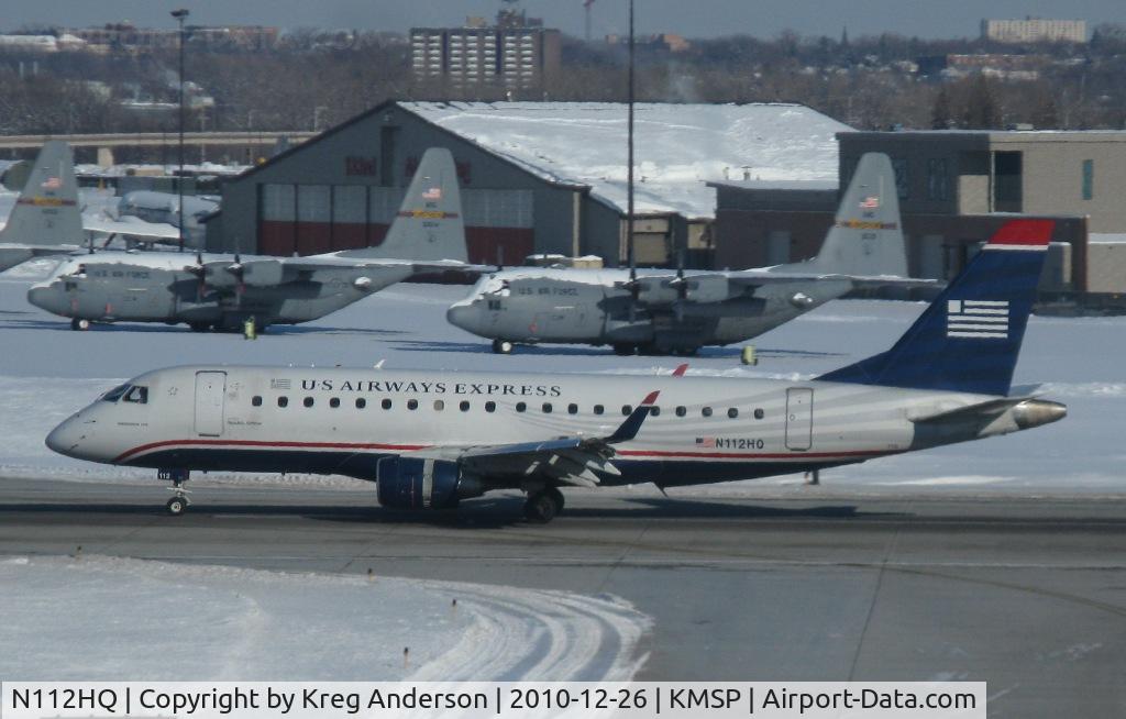 N112HQ, 2007 Embraer 175LR (ERJ-170-200LR) C/N 17000174, US Airways Express Embraer ERJ-170