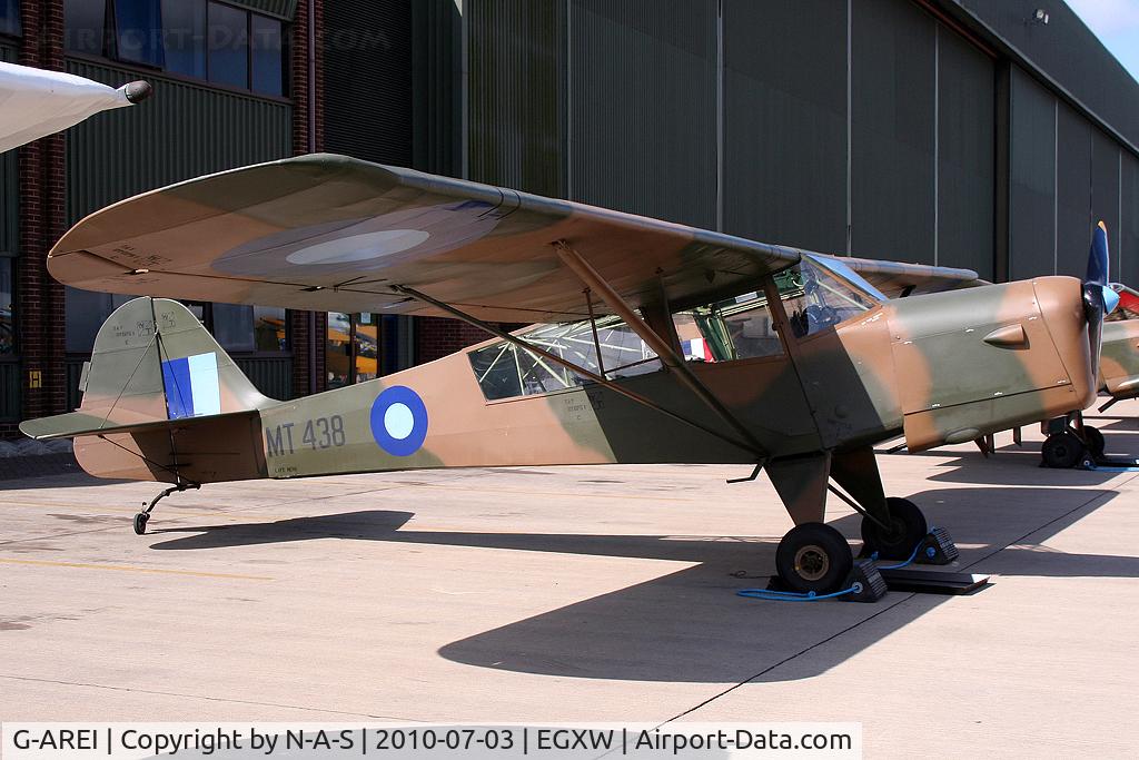 G-AREI, 1943 Taylorcraft E Auster 3 C/N 518, Static, marked as MT438