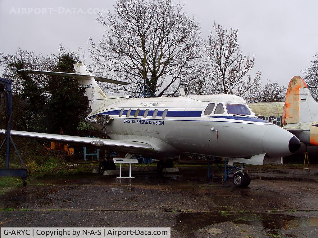 G-ARYC, 1963 De Havilland DH-125 Series 1/521 C/N 25003, Preserved at London Colney