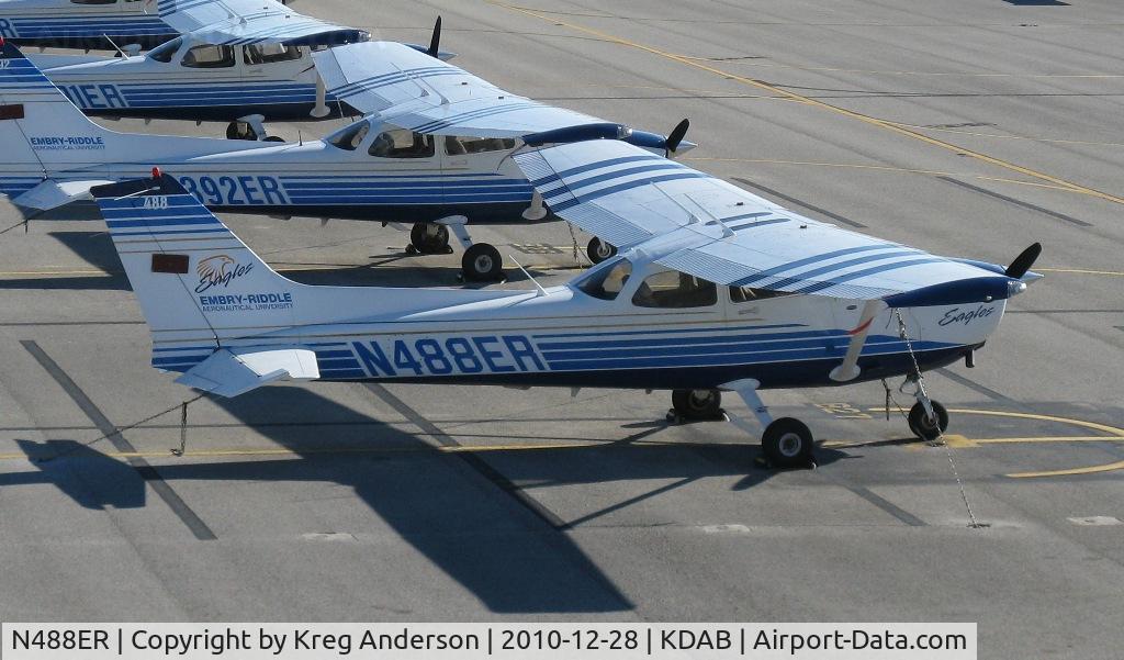 N488ER, 2007 Cessna 172S C/N 172S10555, ERAU Cessna 172S Skyhawk on the flight line.
