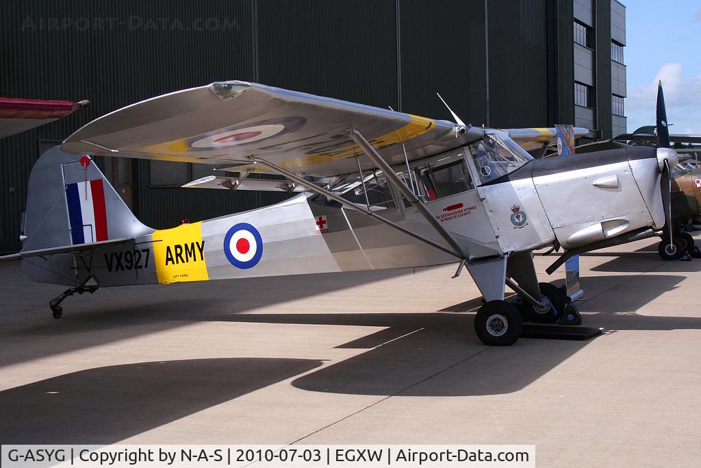 G-ASYG, 1964 Beagle A-61 Terrier 2 C/N B.637, Static, Marked as VX927