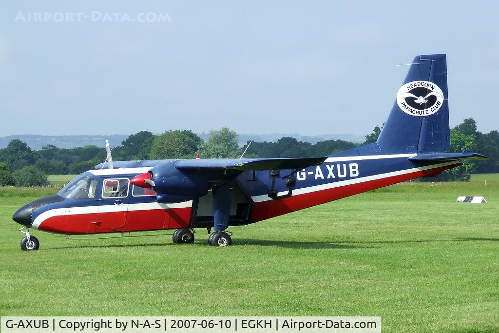 G-AXUB, 1969 Britten-Norman BN-2A Islander C/N 121, Based