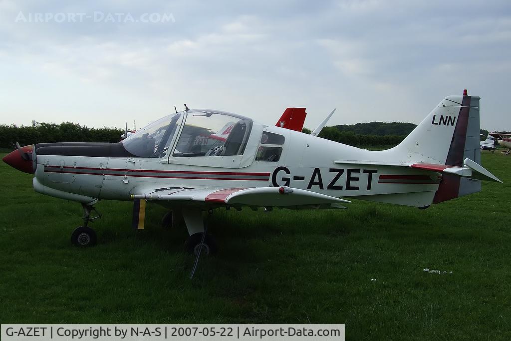 G-AZET, 1971 Scottish Aviation Sk.61D Bulldog C/N BH100/122, Still showing signs of previous reg SE-LNN On the tail. Taken at East Winch, UK