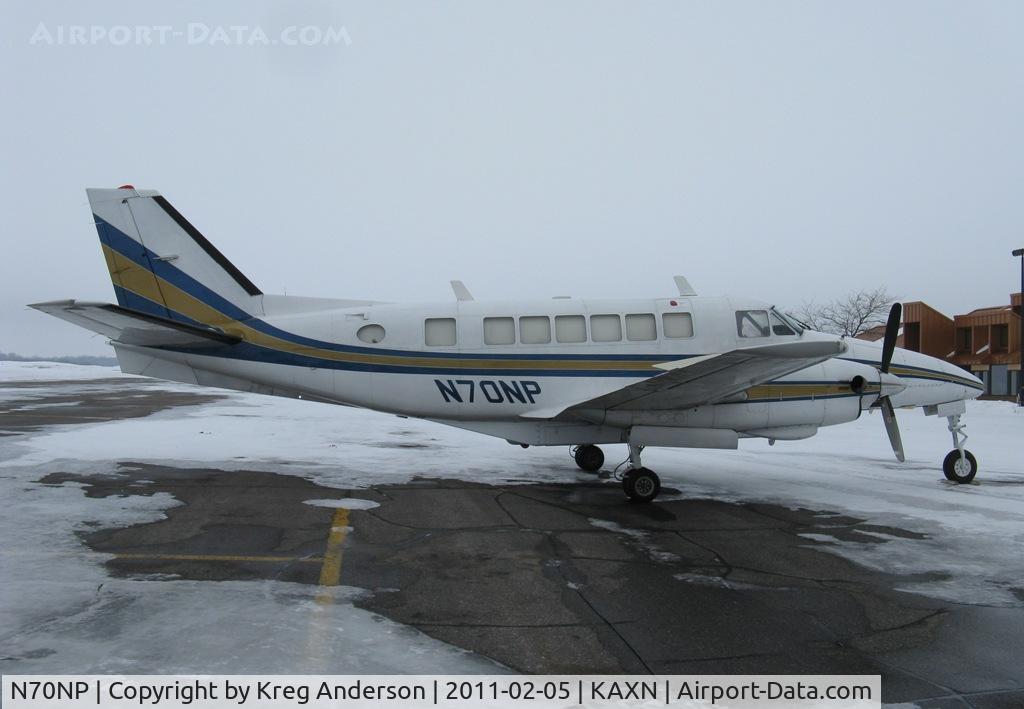 N70NP, 1968 Beech 99 C/N U-14, Bemidji Aviation Beech 99 taking the place of the usual Queen Air today.