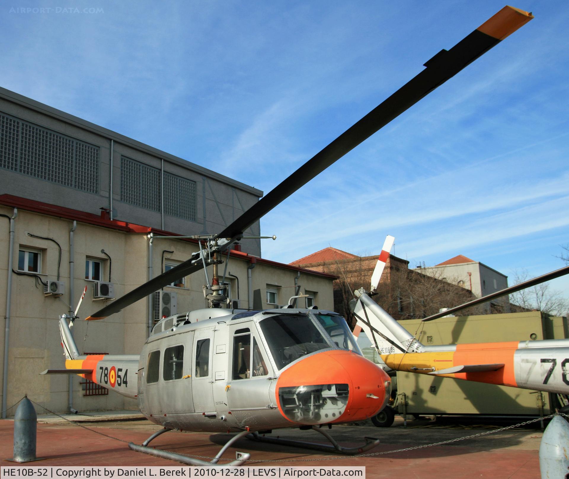 HE10B-52, 1973 Bell UH-1H Iroquois C/N 13552, Beautifully restored, this versatile heli is on display at the Museo del Aire, Madrid, Spain.