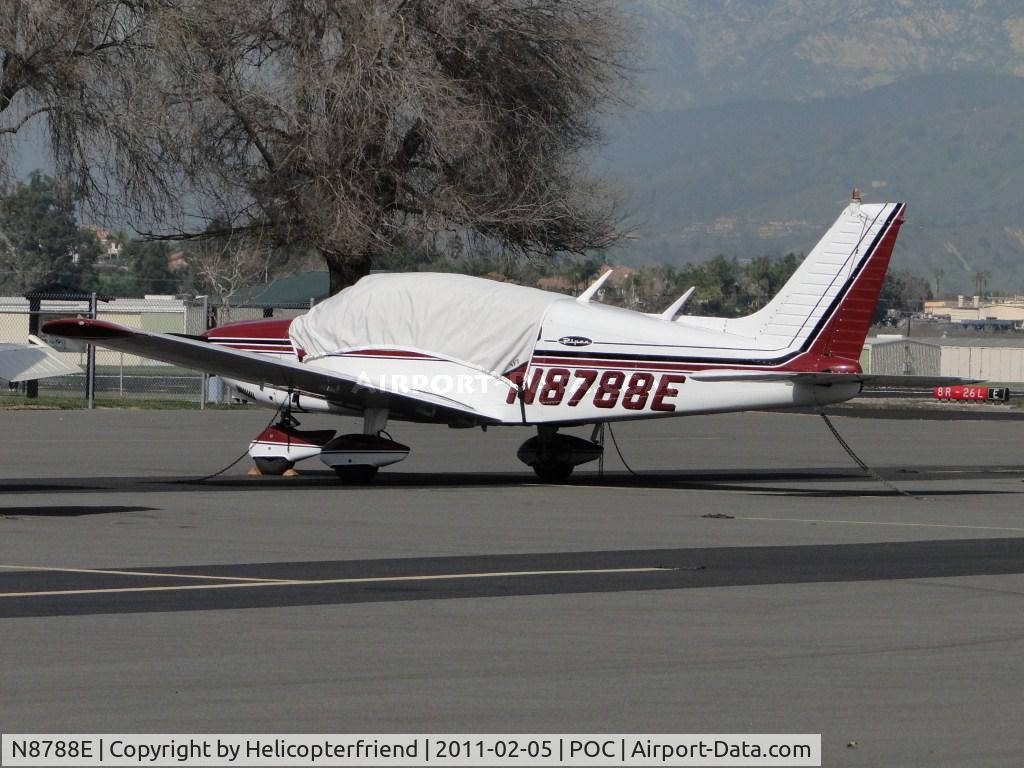 N8788E, 1976 Piper PA-28-181 C/N 28-7690204, Covered up, tied down and parked in Transient parking