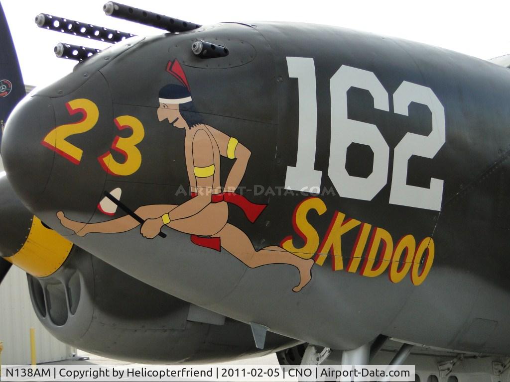 N138AM, 1943 Lockheed P-38J Lightning C/N 44-23314, Nose art