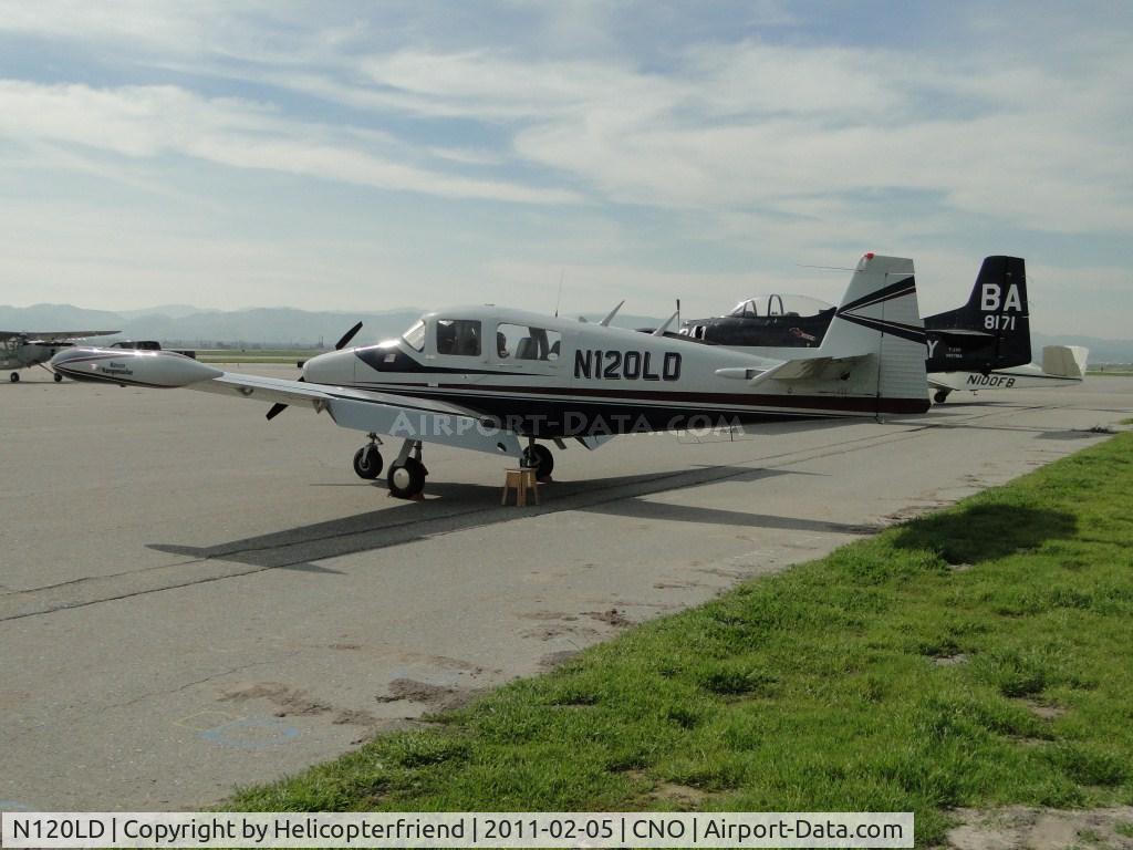 N120LD, 1961 Navion Rangemaster G C/N NAV-4-2355, Parked facing south