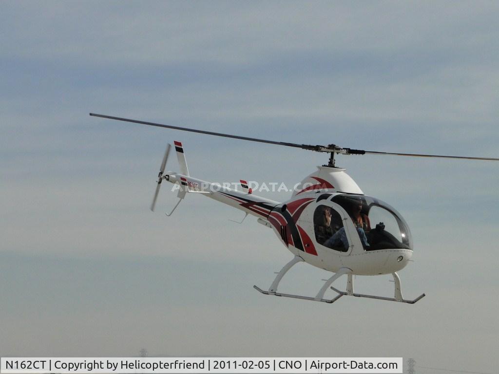 N162CT, 2008 Rotorway Exec 162F C/N 6445, Airbourne westbound from north of runway 26R