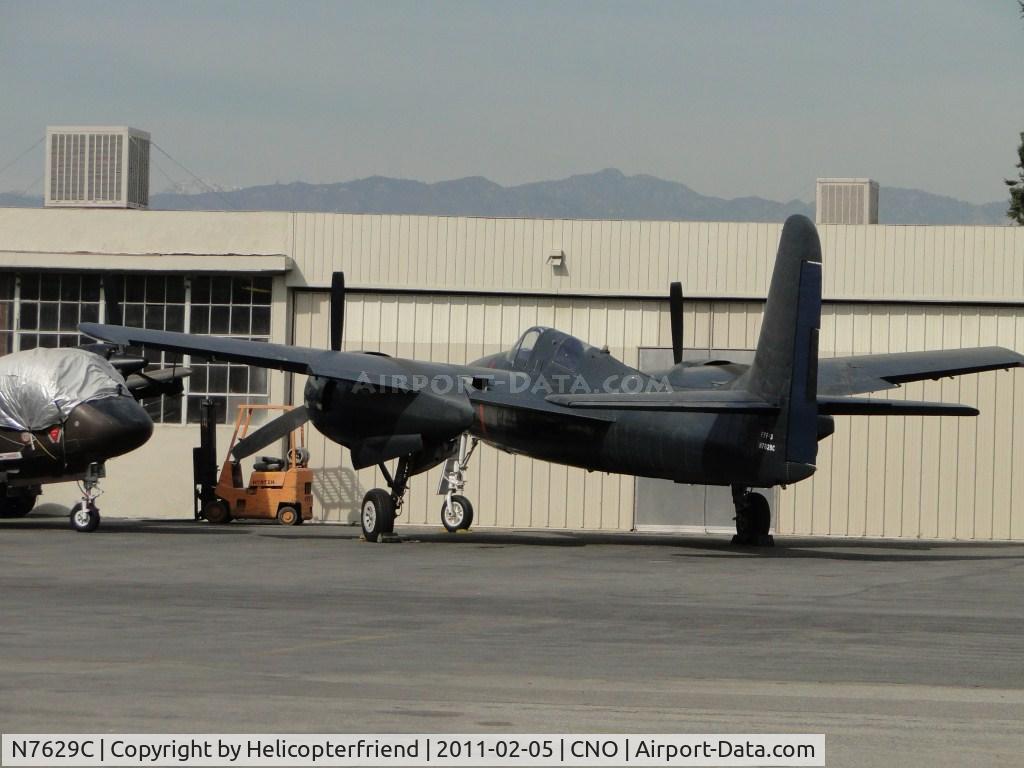 N7629C, 1944 Grumman F7F-3 Tigercat C/N C.116, Parked in the 
