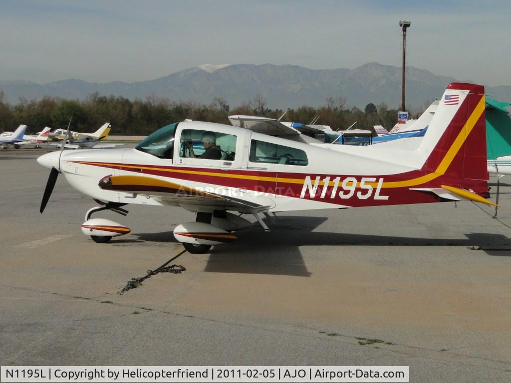 N1195L, 1992 American General AG-5B Tiger C/N 10095, Strapping in and getting ready to leave