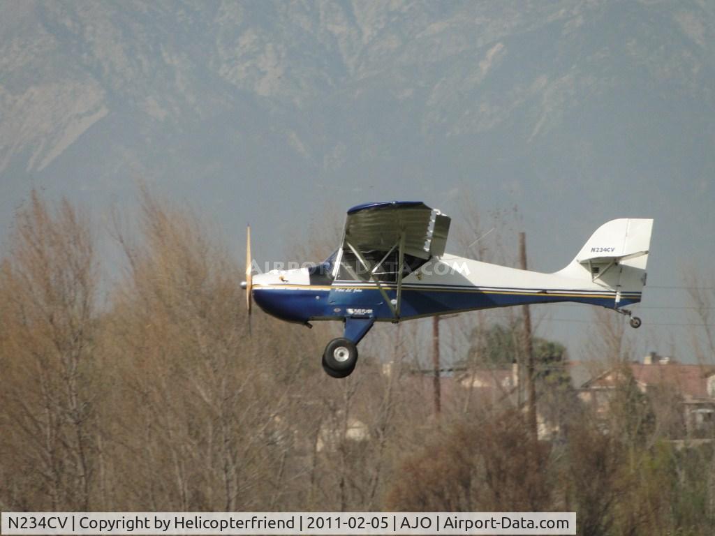 N234CV, 1990 Avid Flyer Model B C/N 234, On final approach to runway 25