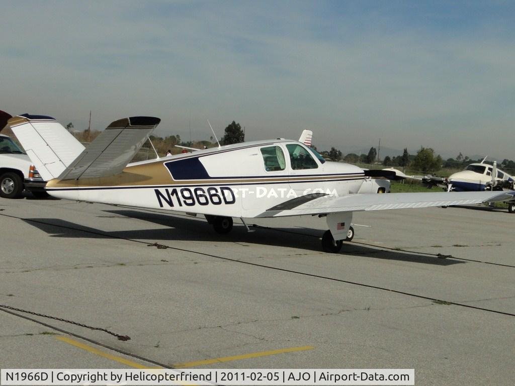 N1966D, 1952 Beech C35 Bonanza C/N D-3249, Parked in the east parking area