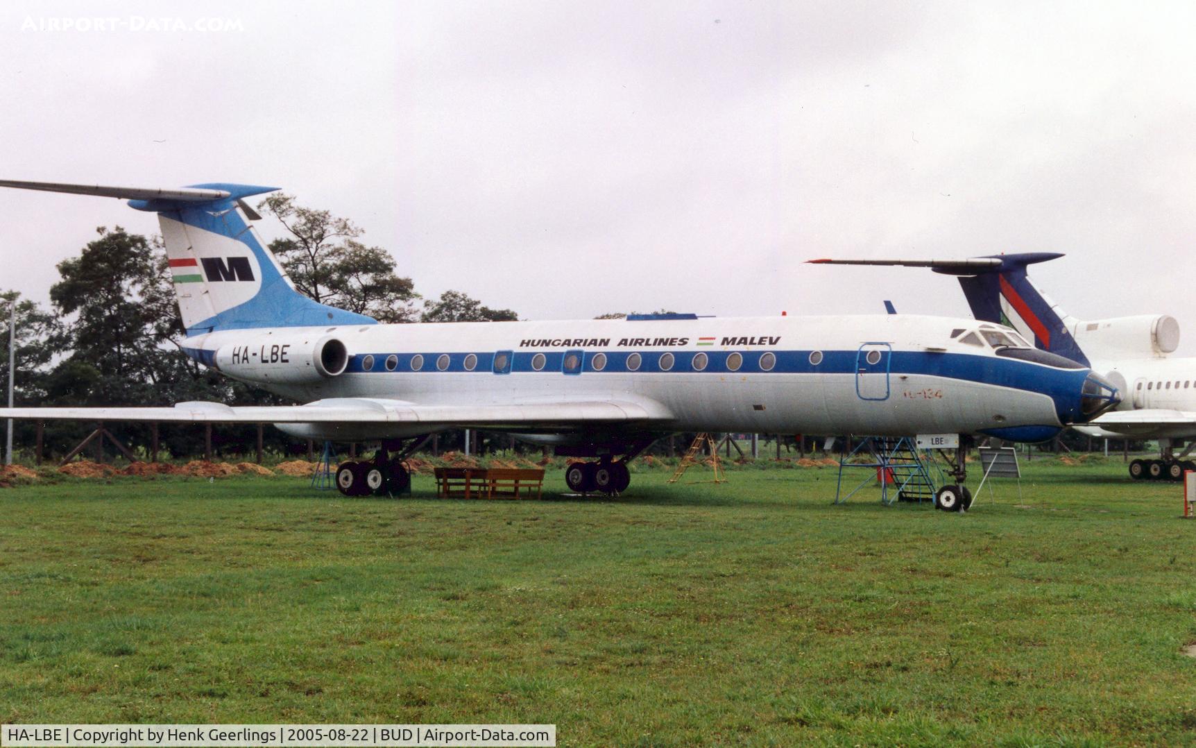 HA-LBE, 1969 Tupolev Tu-134 C/N 8350802, Budapest , Ferihegy Aviation Museum