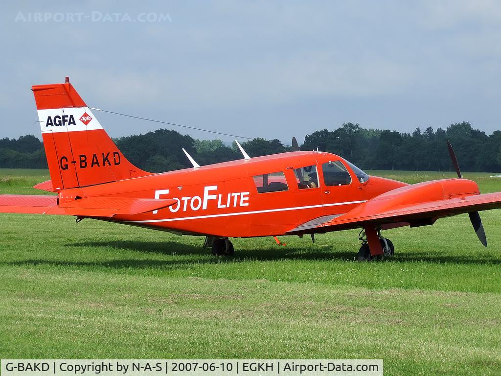 G-BAKD, 1972 Piper PA-34-200 Seneca C/N 34-7350013, Based