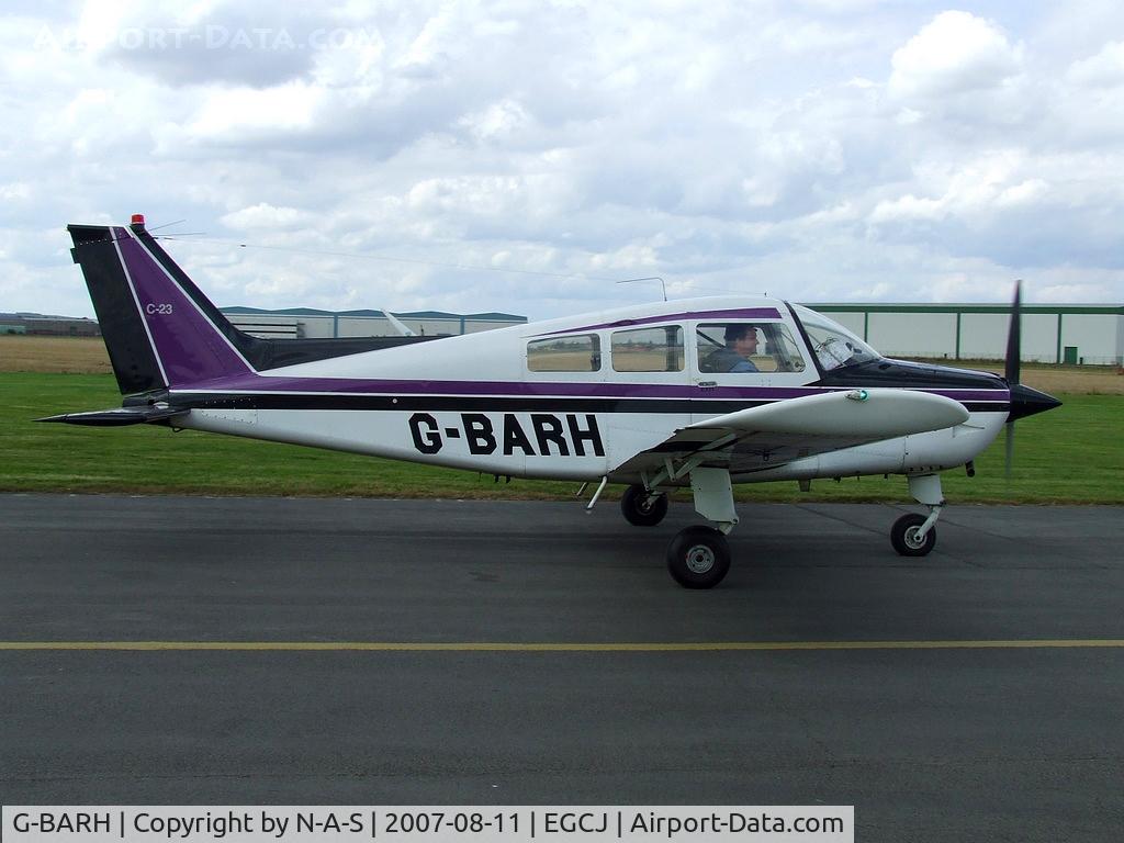G-BARH, 1973 Beech C23 Sundowner 180 Sundowner 180 C/N M-1473, Taxi-ing in