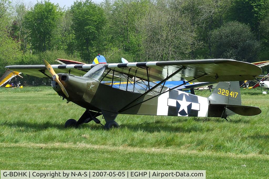G-BDHK, 1946 Piper J3C-65 Cub Cub C/N 8969, Visitor to Micro Trade Fair