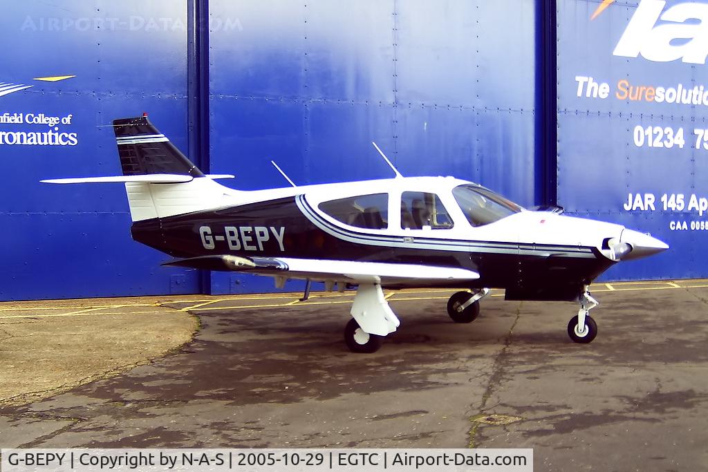 G-BEPY, 1977 Rockwell Commander 112B C/N 524, Parked outside IAE